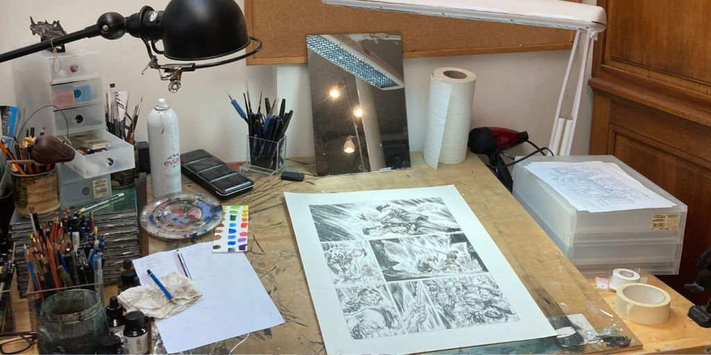 « Il y a un dialogue qui s’instaure entre l’artiste et son outil. » Interview de Mathieu Lauffray pour la conclusion de&nbsp;Raven