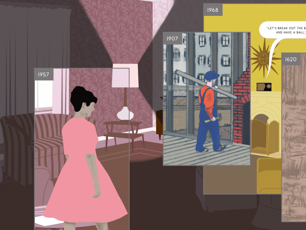 Ici de Richard McGuire, Gallimard 