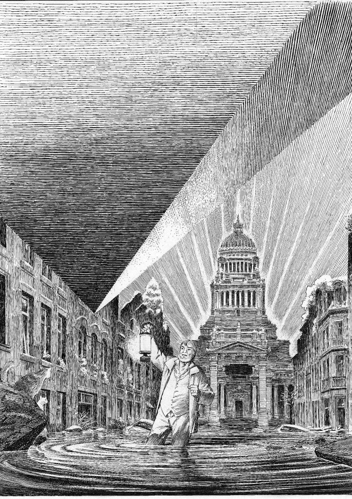 Le Dernier Pharaon, Blake et Mortimer T11 de François Schuiten, Jaco Van Dormael, Thomas Gunzig & Laurent Durieux, Dargaud