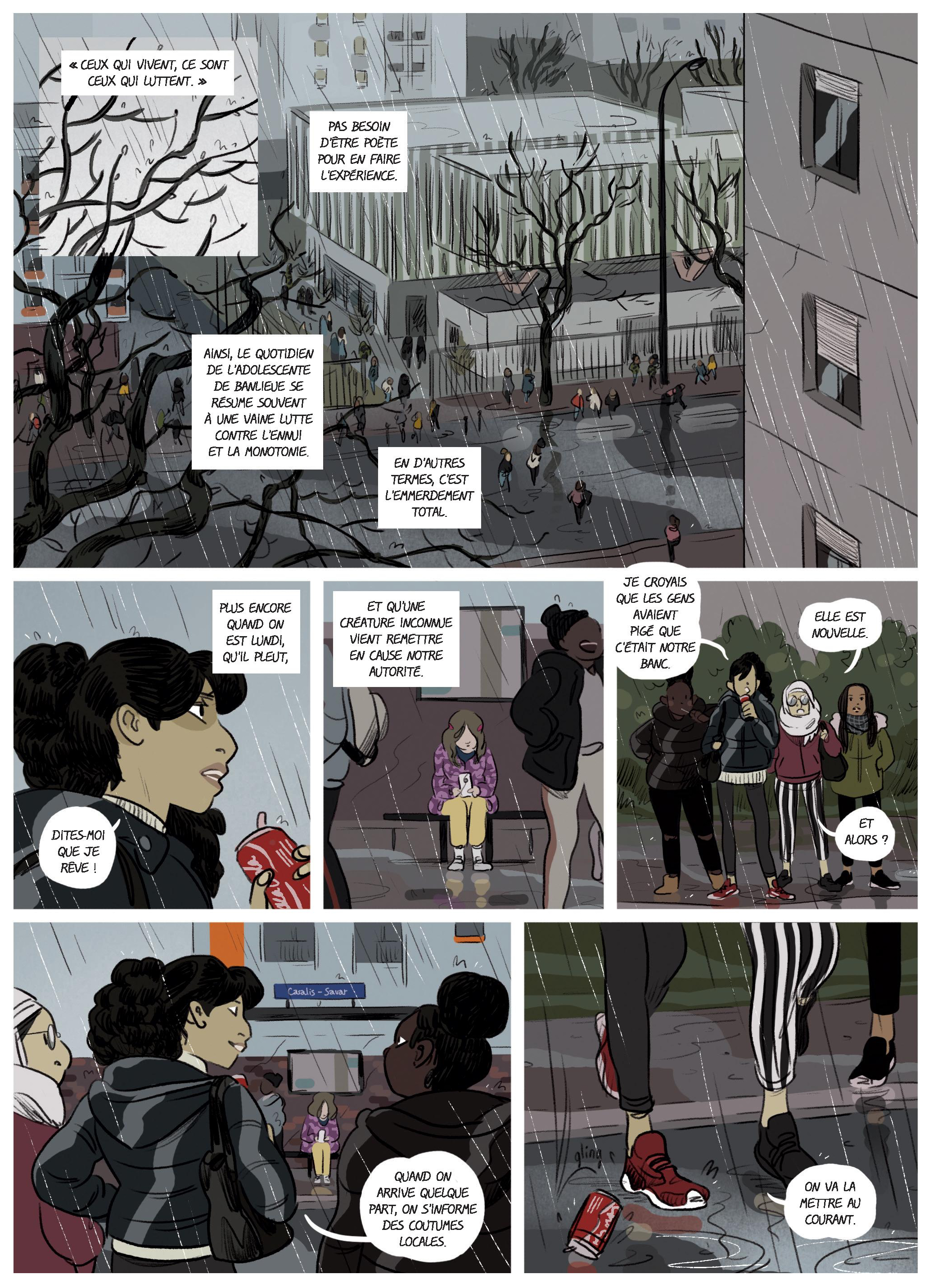 La nuit est mon royaume de Claire Fauvel, Rue de Sèvres